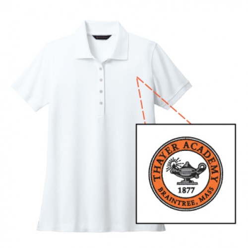 Brooks Brothers® Women’s Pima Cotton Pique Polo (White)